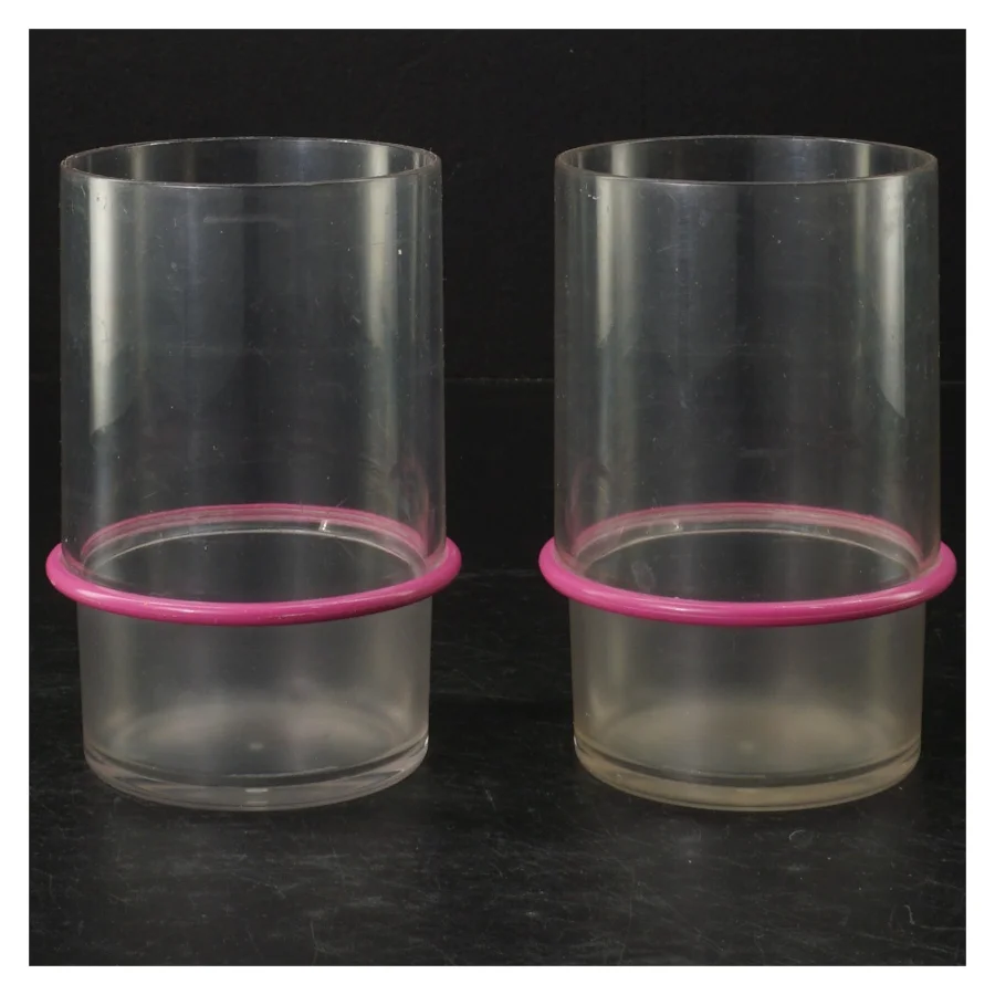 Drikkeglas 4,5 dl fra Tupperware (str. H 12 cm, ø 7,5 cm)