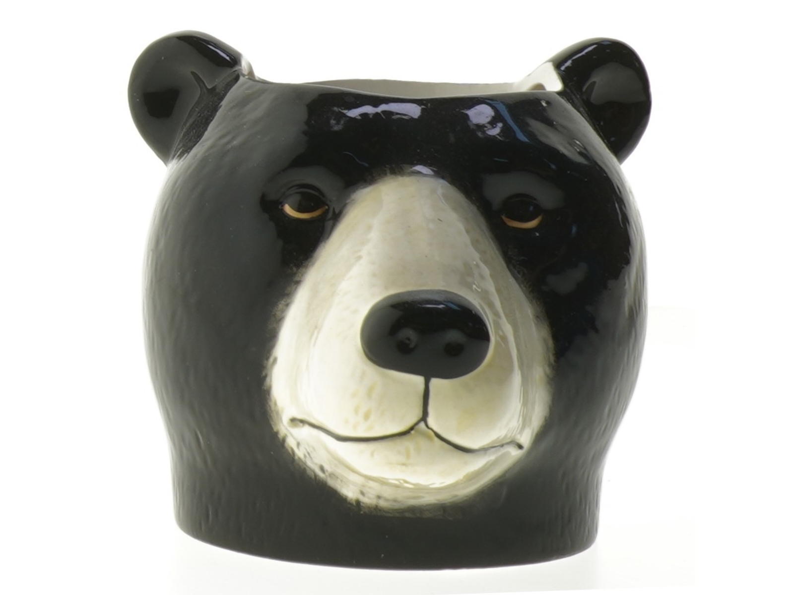 Porcelæns vase (str. 12 cm), bjørnehoved