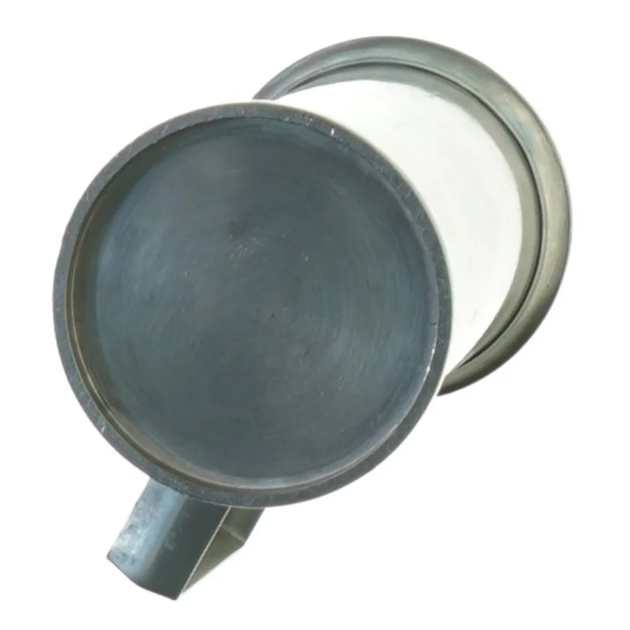 Krus i metal fra JH (str. 13 x 7 cm)