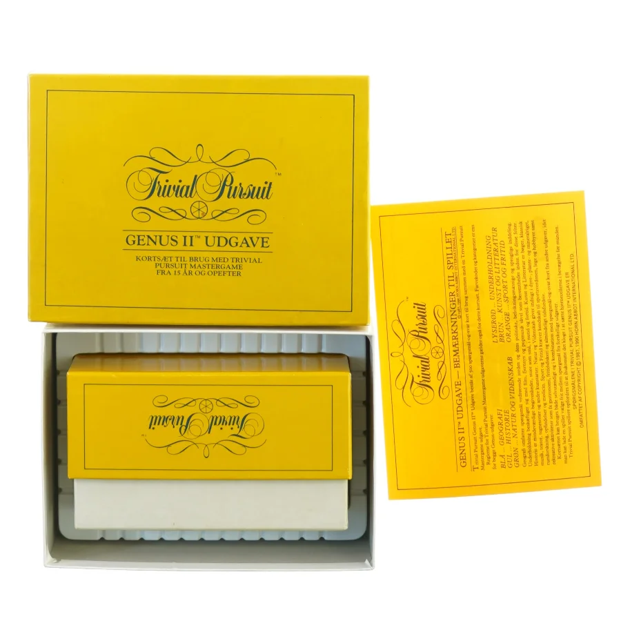 Trivial pursuit, genus II udgave fra Playmix (str. 20 x 14 cm)