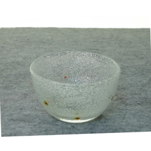 Skål i glas (str. 12 x 7 cm)