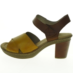 Lædersandaler med hæl fra Rieker (str. 37)