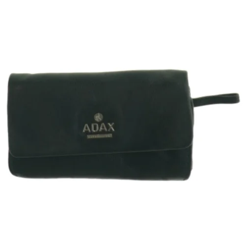 Sort læderpung fra Adax (str. 17 x 10 cm)