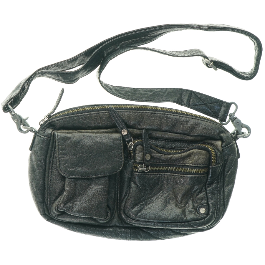 Sort skuldertaske fra Depeche Eu (str. 30 x 20 cm)