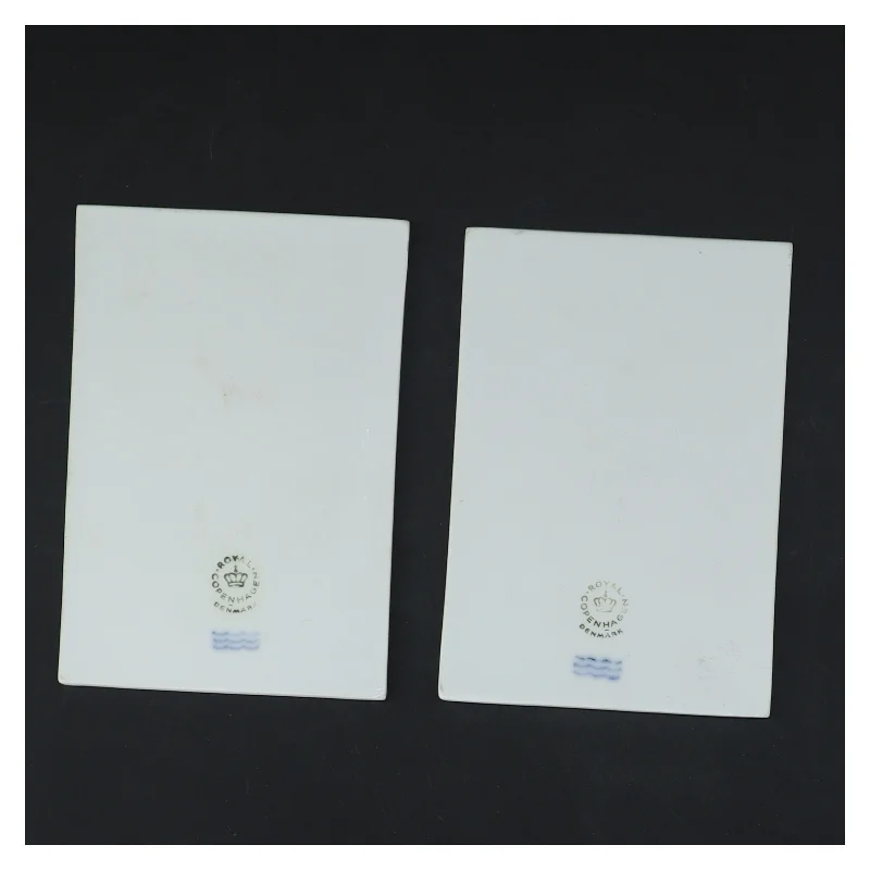  Dronning Margrethe og Prins Henrik platter fra Royal Copenhagen (str. 13x9 cm)