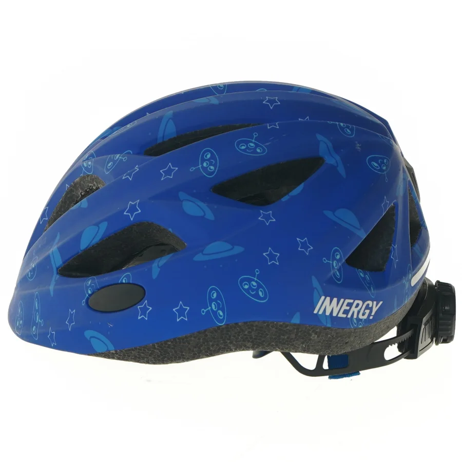 Børnecykelhjelm med rummetema fra Innergy (str. størrelse 46-51cm, ø 18 cm)