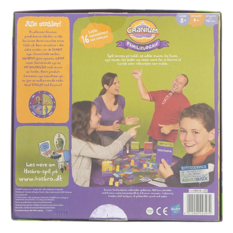 Cranium Familieudgave brætspil fra Hasbro (str. 27x27 cm)