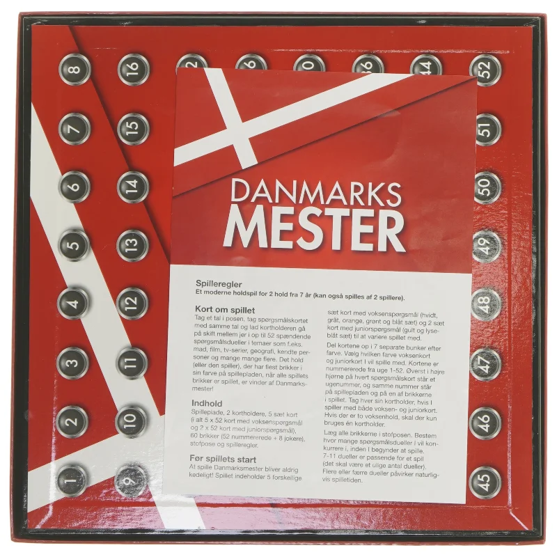 Danmarks Mester brætspil fra Alga (str. 27x27 cm)