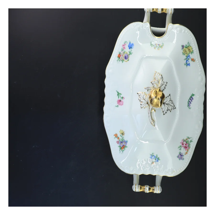 Pyntet suppegryde med låg (str. 37x20x20 cm)