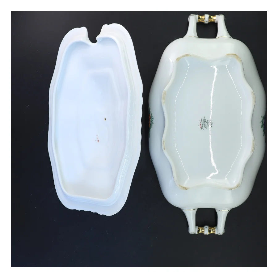 Pyntet suppegryde med låg (str. 37x20x20 cm)