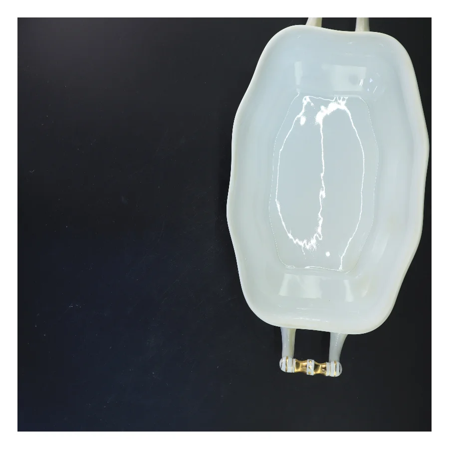 Pyntet suppegryde med låg (str. 37x20x20 cm)