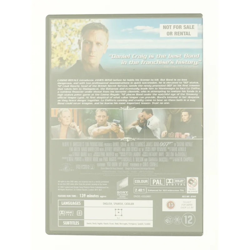 Casino royale 007 fra DVD