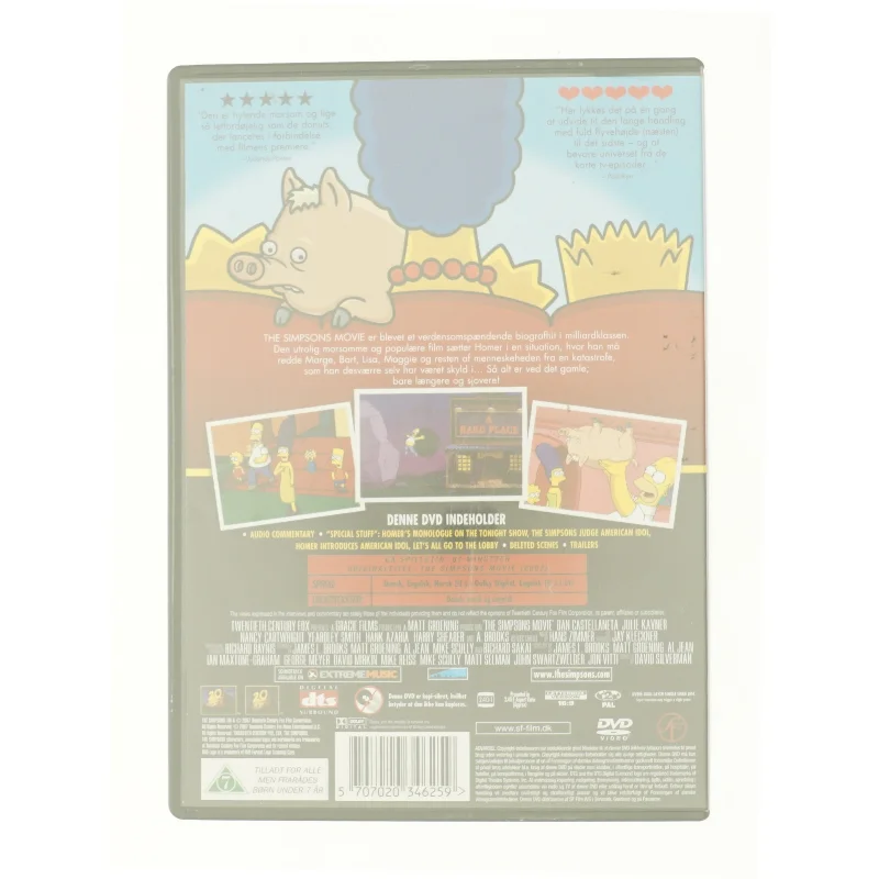 The Simpsons Movie fra DVD