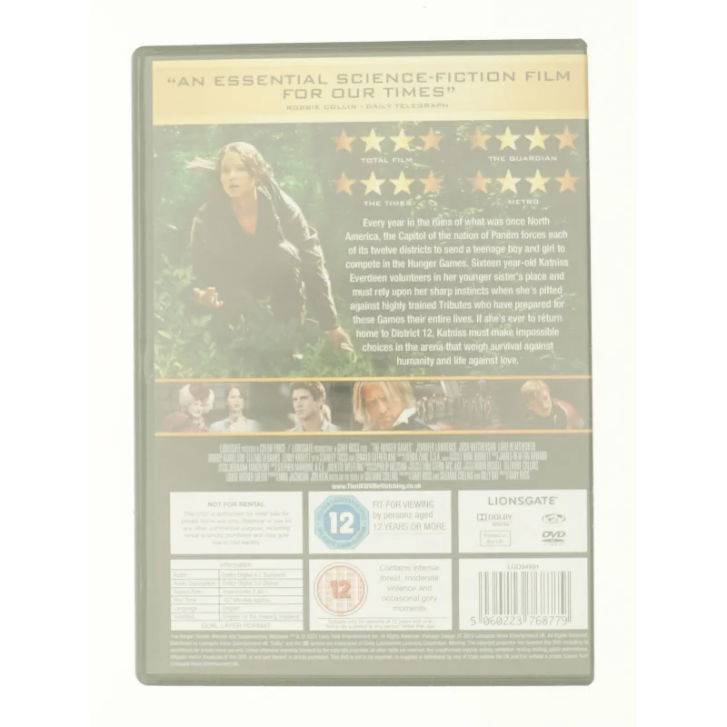 The Hunger Games fra DVD