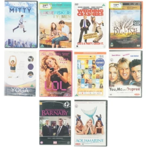 Blandet dvd'er 10 styks 