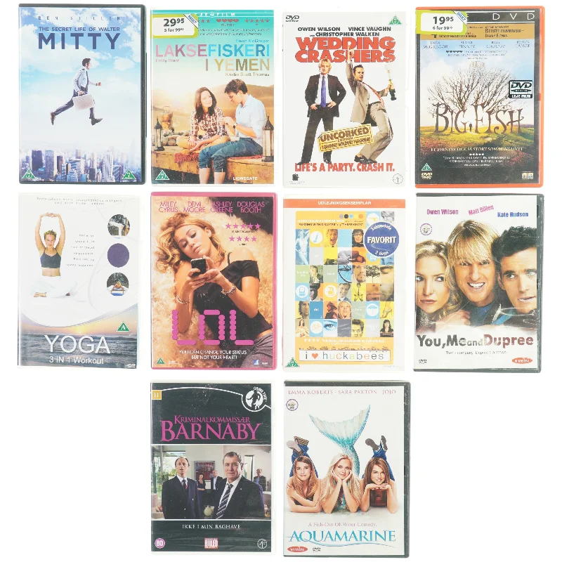 Blandet dvd'er 10 styks 