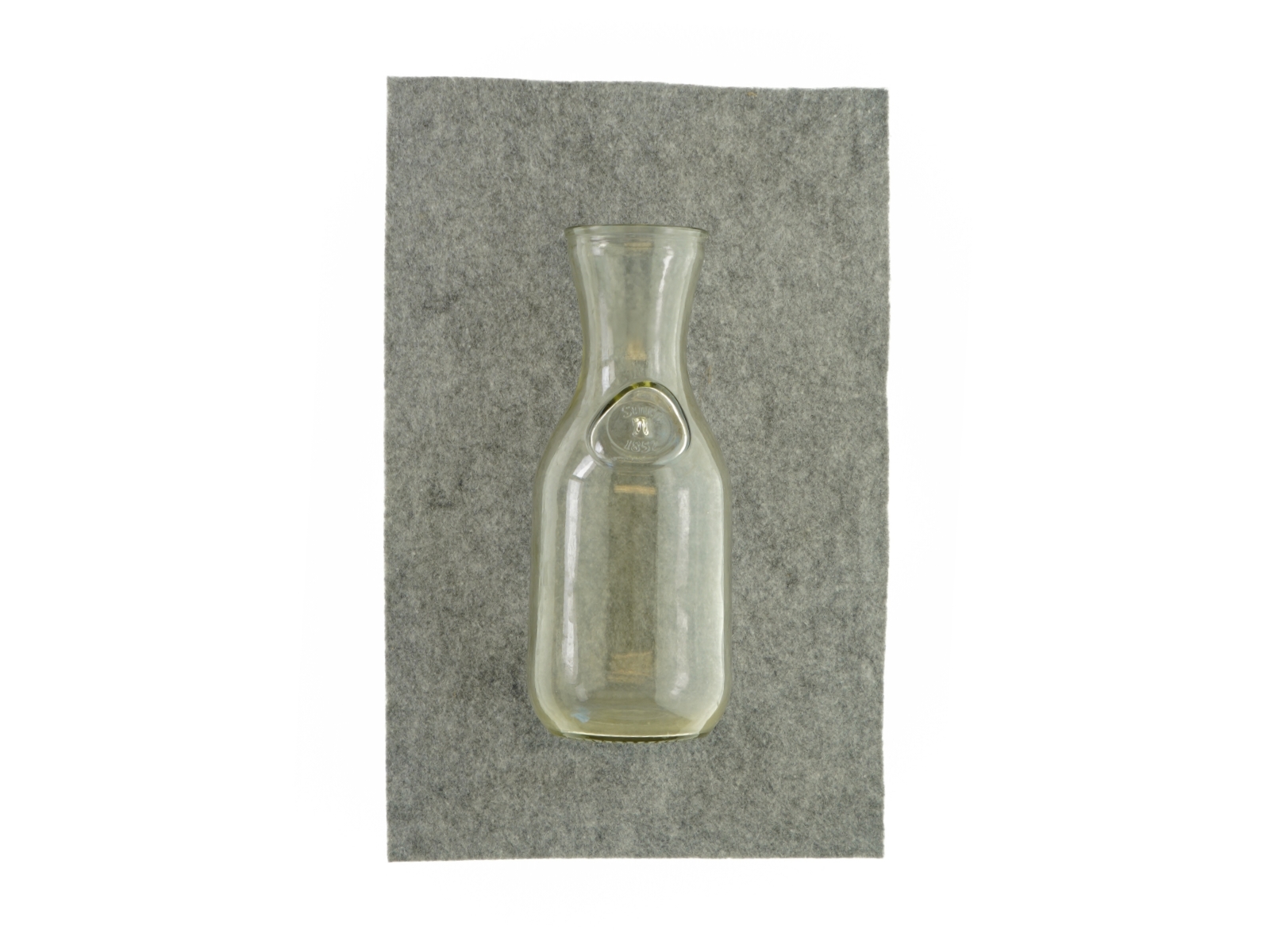 Vase i klart glas