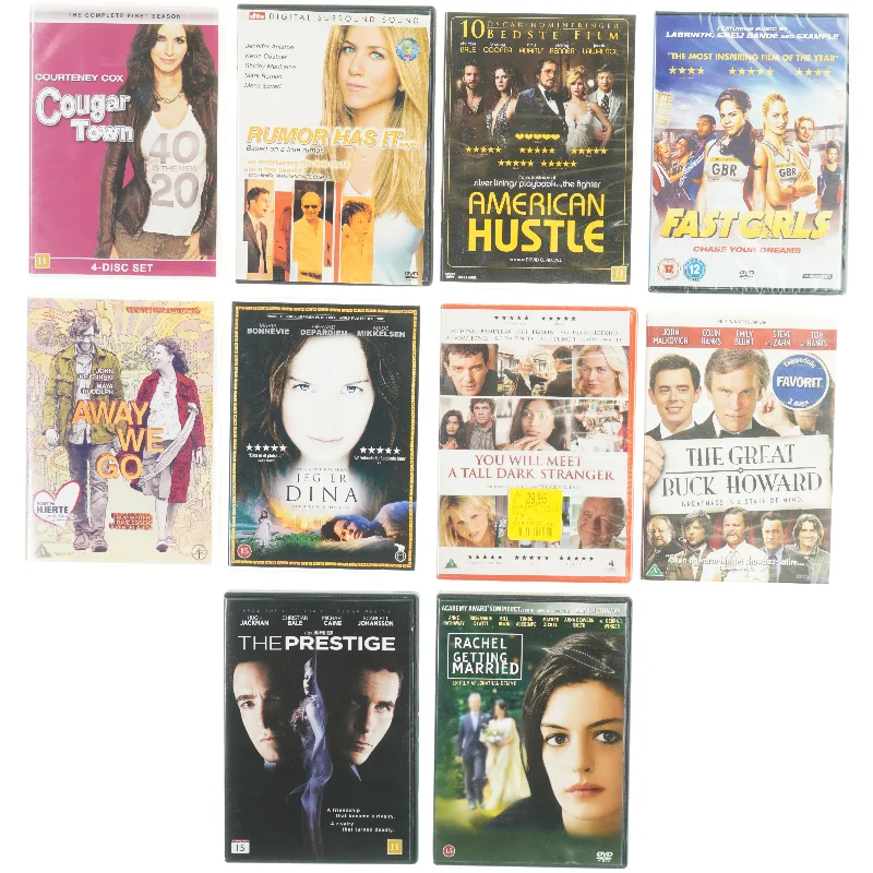 Blandet film (10 stk) fra DVD