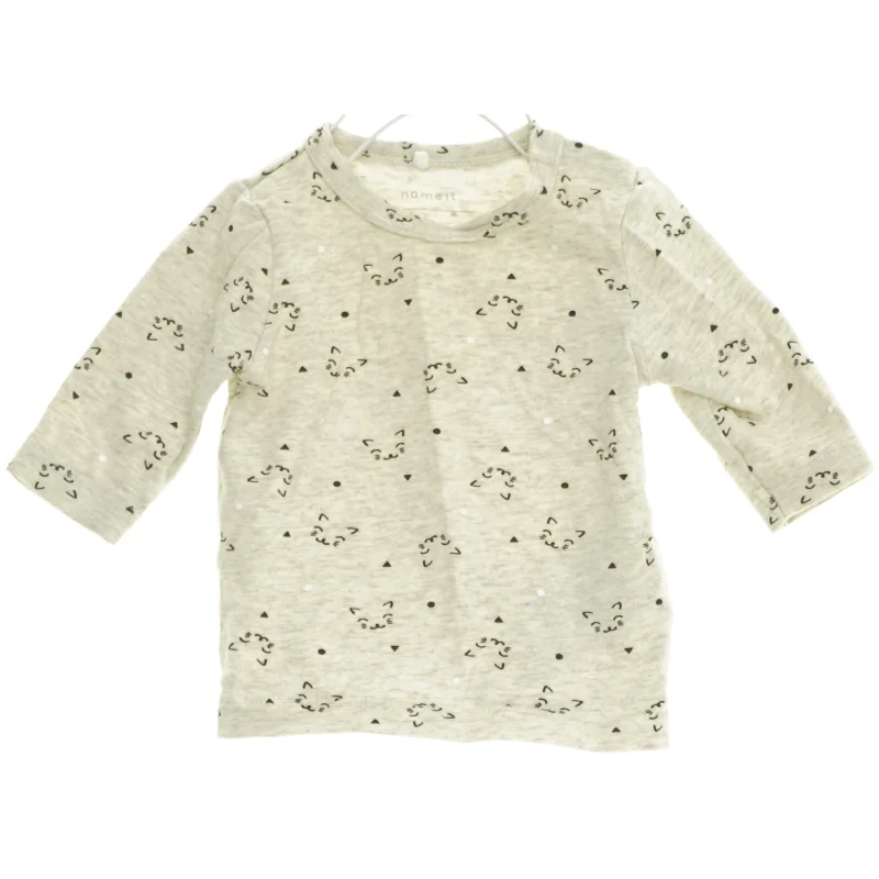 Langærmet t-shirt fra Name It (str. 56 cm)