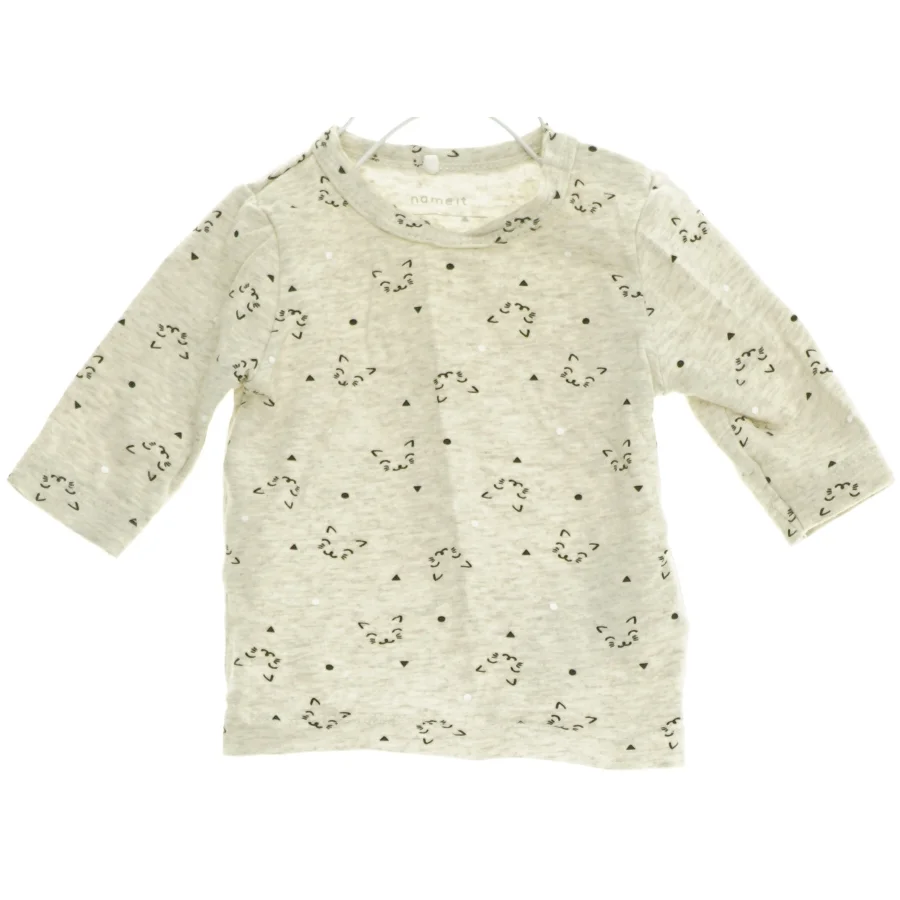 Langærmet t-shirt fra Name It (str. 56 cm)