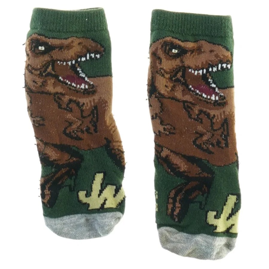 Børnesokker med dinosaurmotiv (str. 23 til 25)