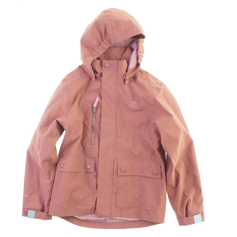 Regnjakke fra Zigzag (str. 128-134, Se billedet)