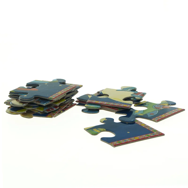 Børnepuslespil med rumtema