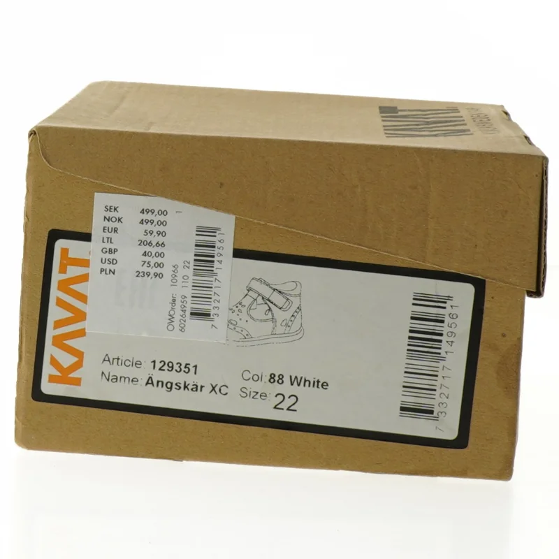 Sandaler i hvidt læder fra KAVAT (str. 22)