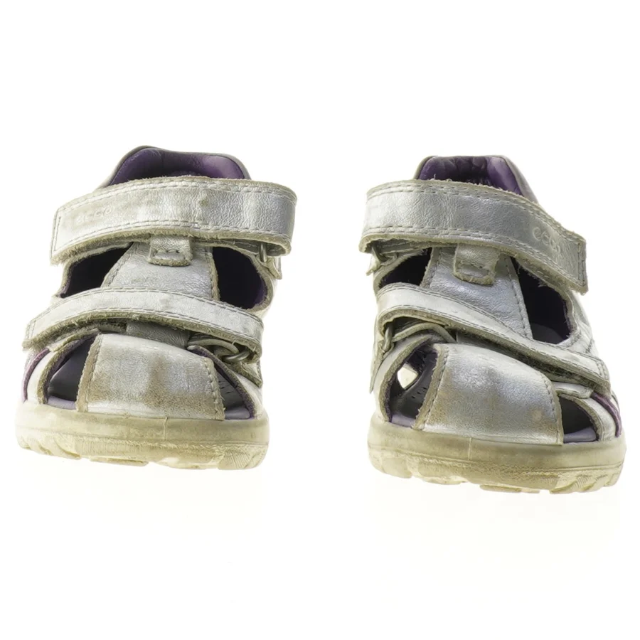 Sølvfarvede børnesandaler fra Ecco (str. 25)