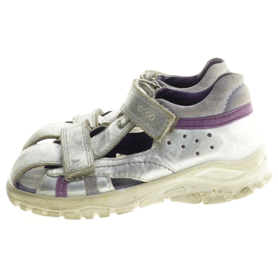 Sølvfarvede børnesandaler fra Ecco (str. 25)