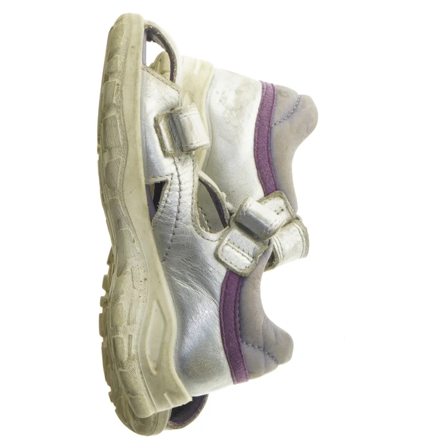 Sølvfarvede børnesandaler fra Ecco (str. 25)