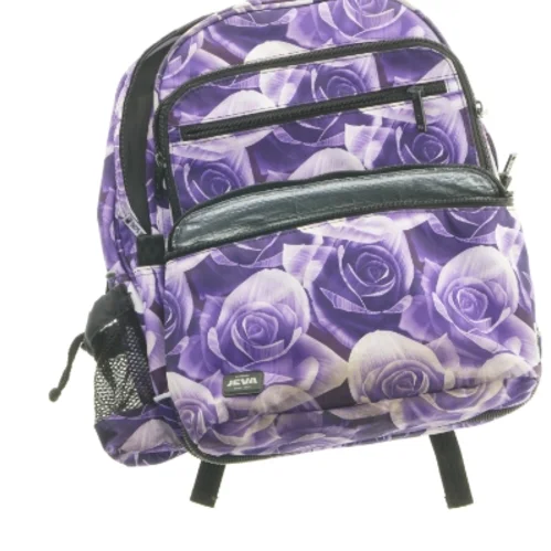 Purple Rose SURVIVOR Lilla Jeva rygsæk med blomsterprint (str. 40 x 36 cm)