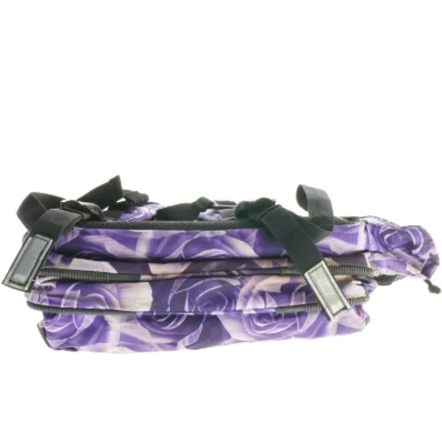 Purple Rose SURVIVOR Lilla Jeva rygsæk med blomsterprint (str. 40 x 36 cm)