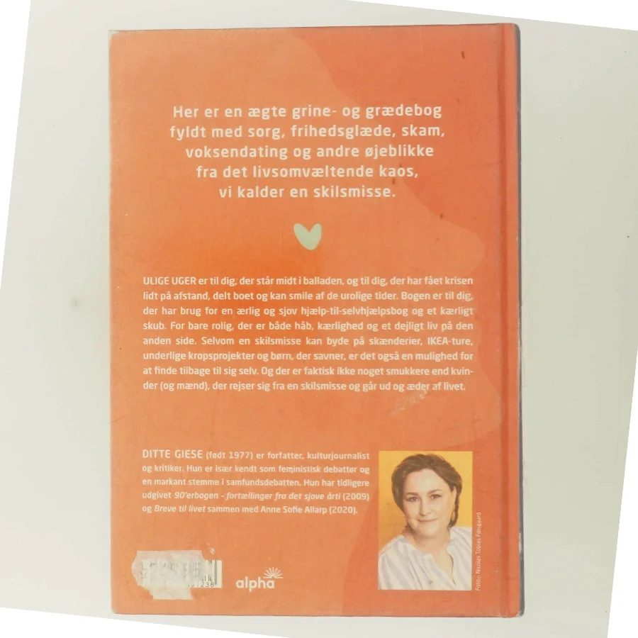 Ulige Uger af Ditte Giese (Bog)