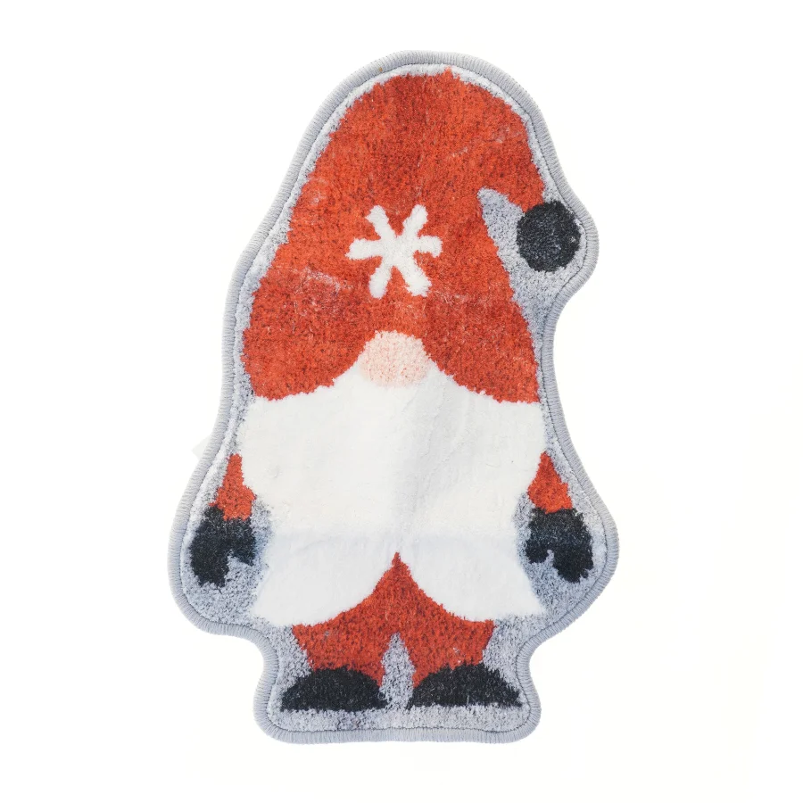 Julemåtte med nissemotiv (str. 60,5x40 cm)