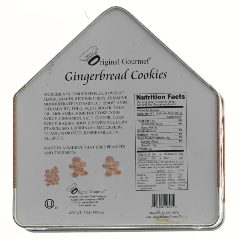 Gingerbread cookie tin (str. 18x19 cm)