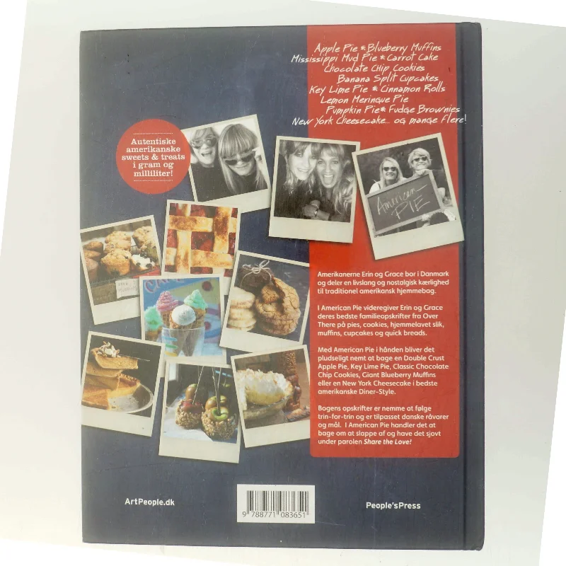American pie : pies, cookies, cupcakes og andre søde sager fra over there af Erin Eberhardt Chapman (Bog)