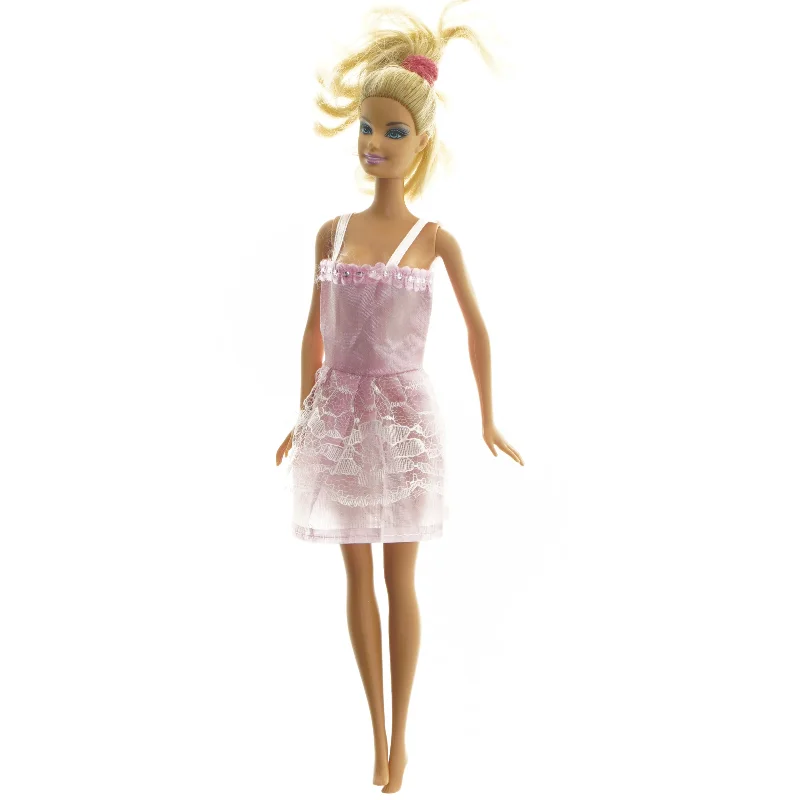 Barbie dukke med lyserød kjole fra Barbie (str. 30,5 cm)