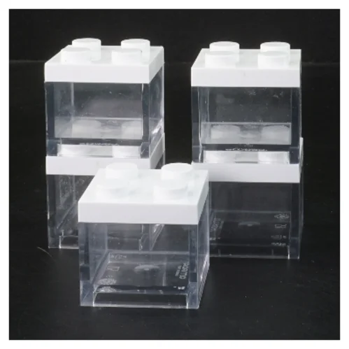 LEGO Plastik opbevaringsbokse fra Omada (str. 5 stk 5x5x4,5 cm)