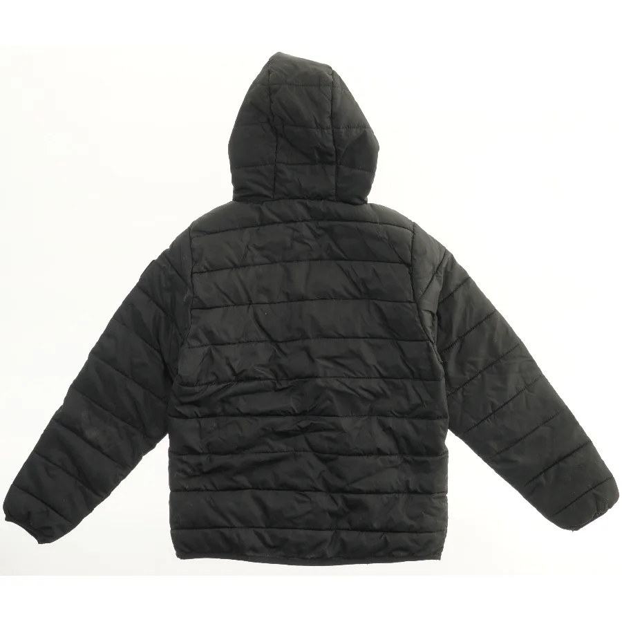 Sort vinterjakke med hætte fra Givova (str. XS)