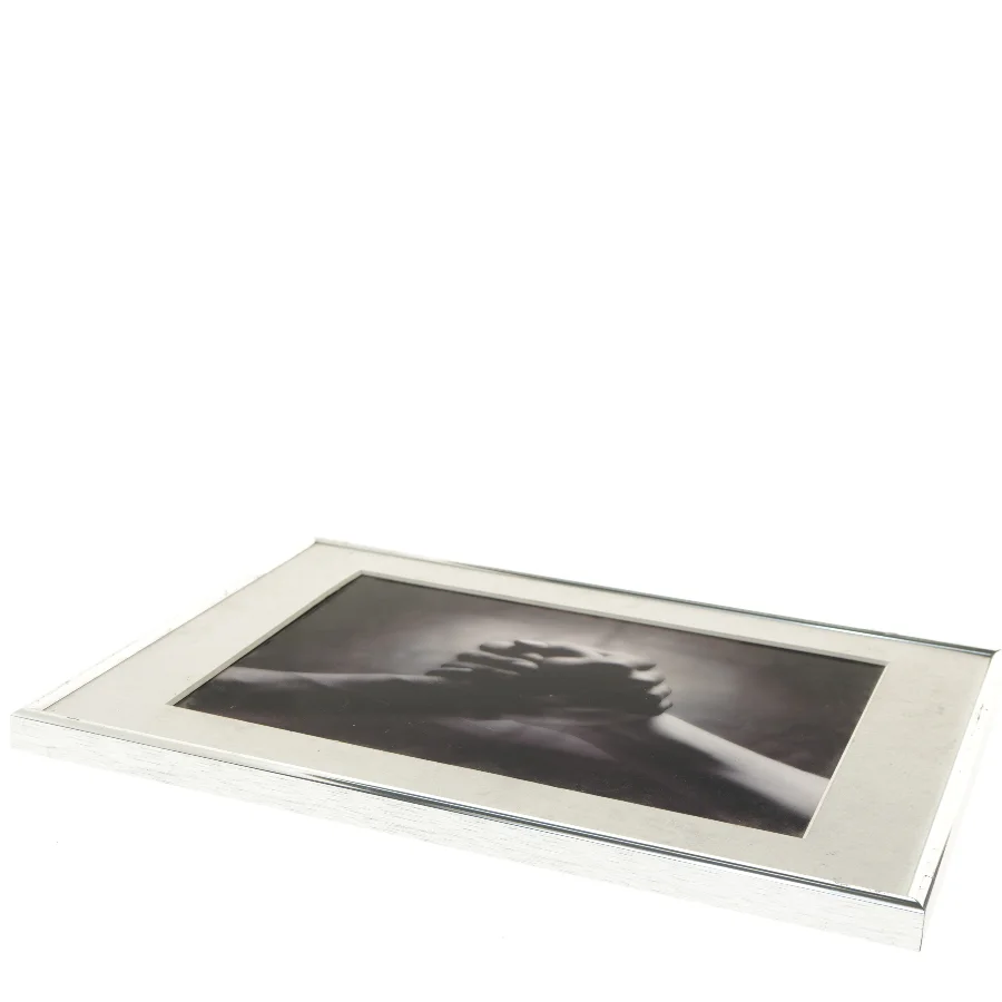 Foto kunst med håndtryk i ramme (str. 29,5x40 cm)