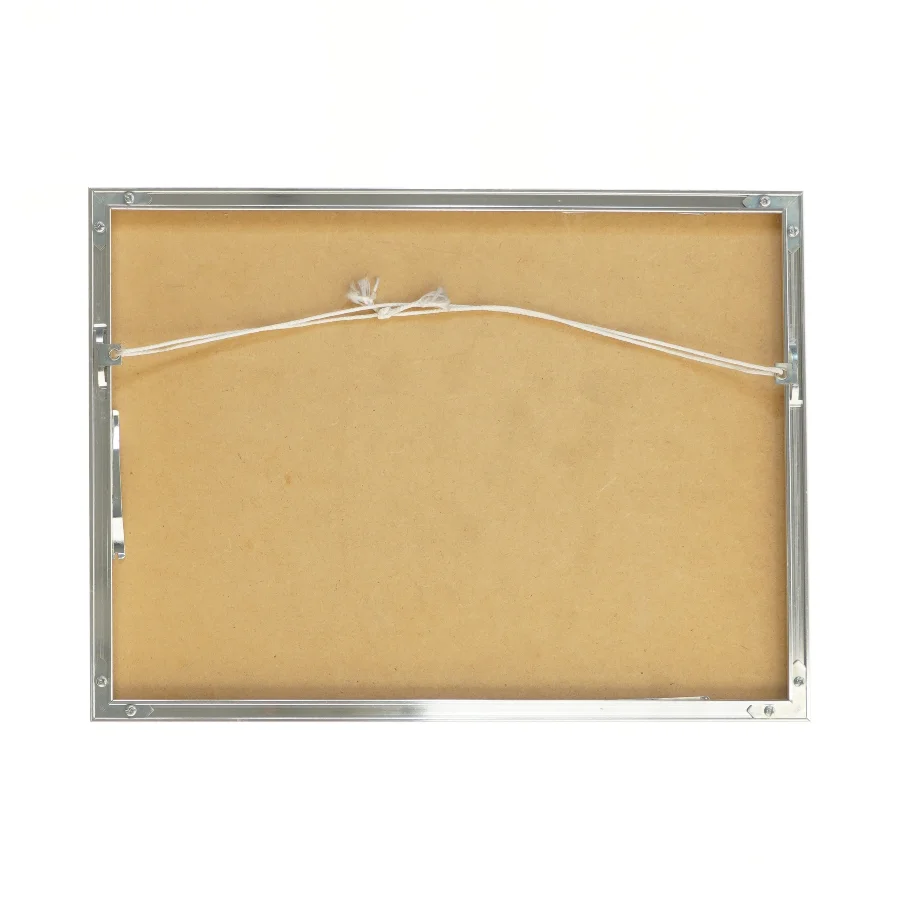 Foto kunst med håndtryk i ramme (str. 29,5x40 cm)