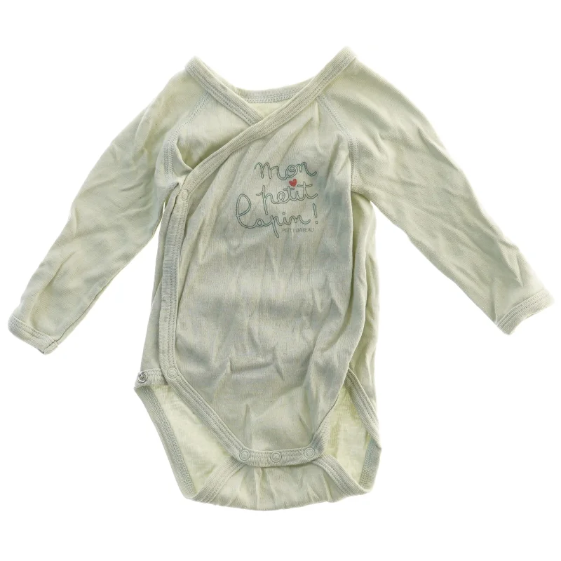 Petit Bateau Langærmet slå-om bodystocking (str. 62)