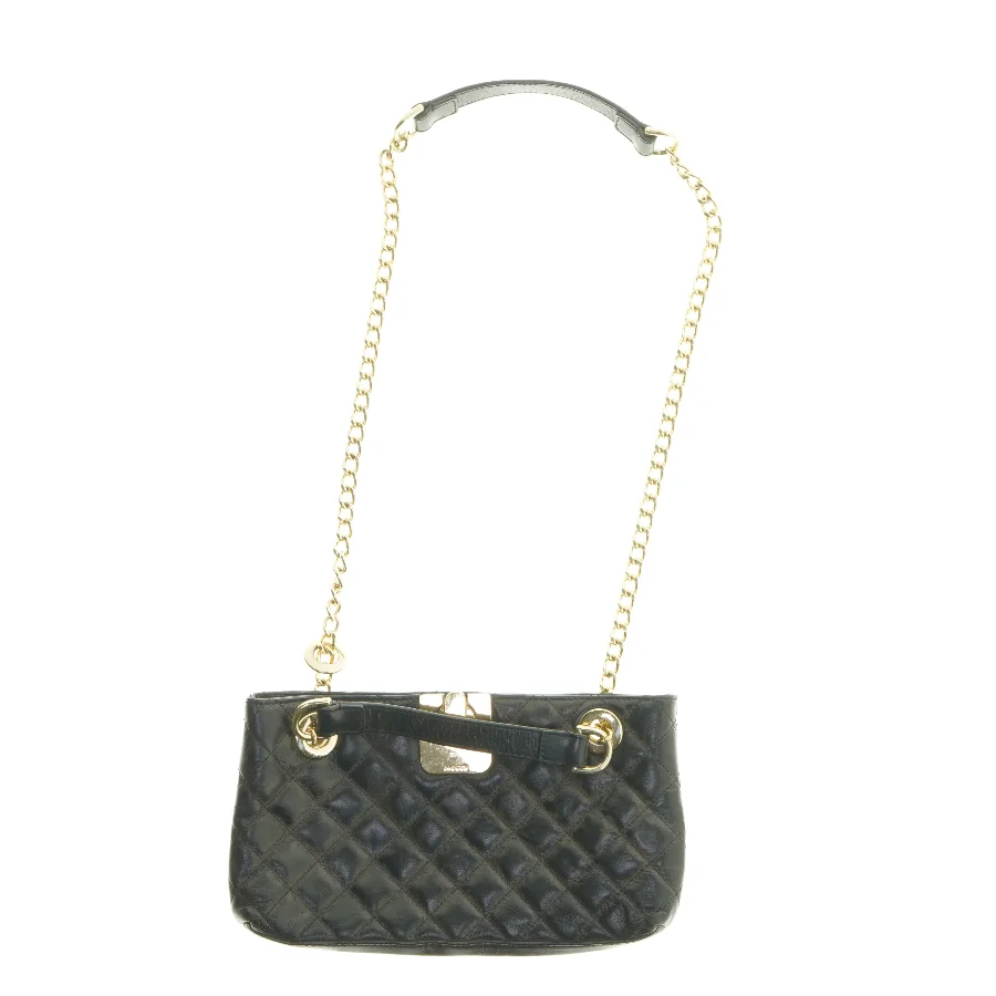 Sort skuldertaske med guldkæde fra Jaeger (str. 29x16,5 cm)