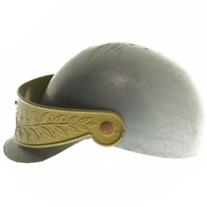 Vintage legetøjshjelm (str. Ø 18 cm)