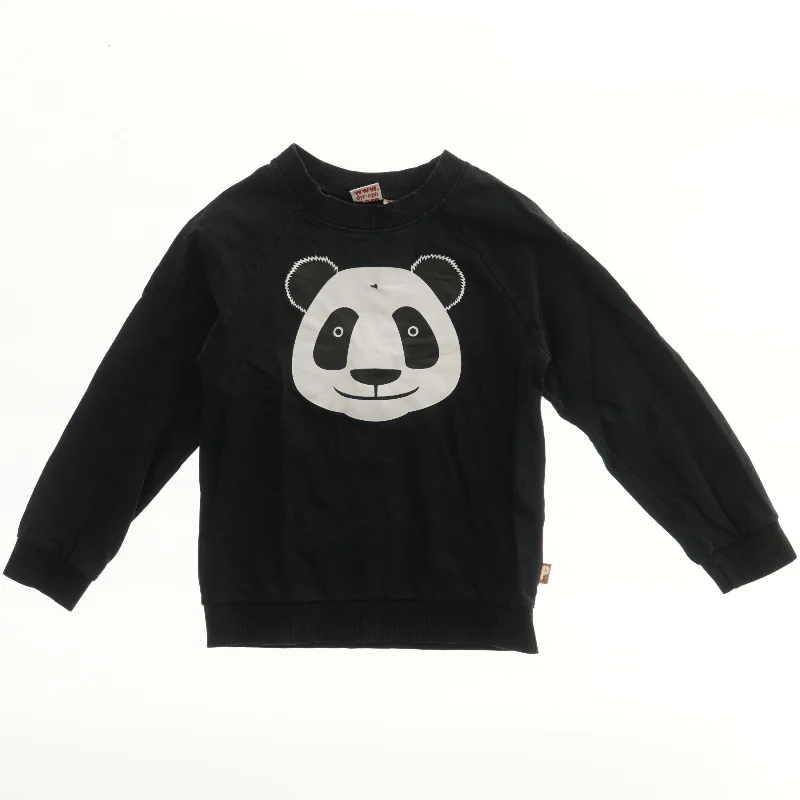 Børnetrøje med pandaansigt fra Dyr Cph (str. 122)