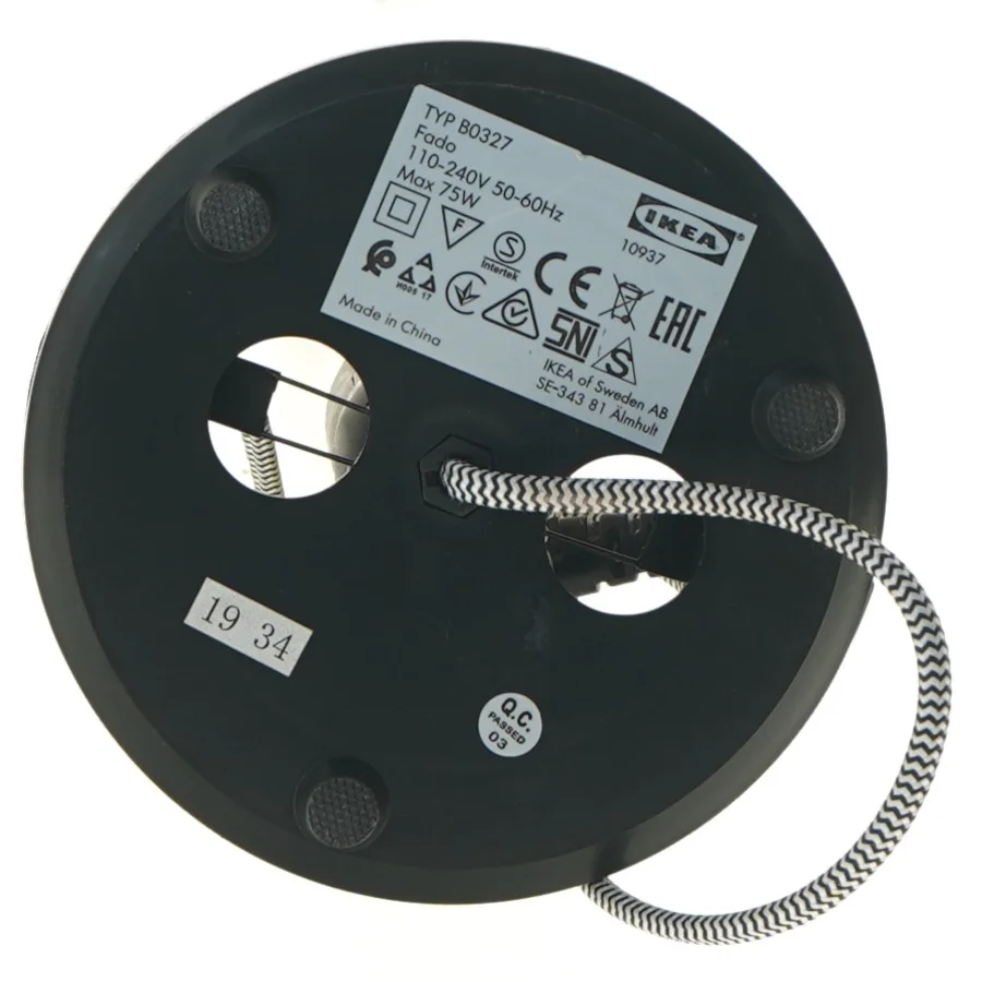 Transparent globependel fra IKEA (str. Ø 25 cm)