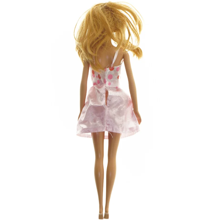 Barbie dukke med lyserød kjole fra Barbie (str. 30 cm)