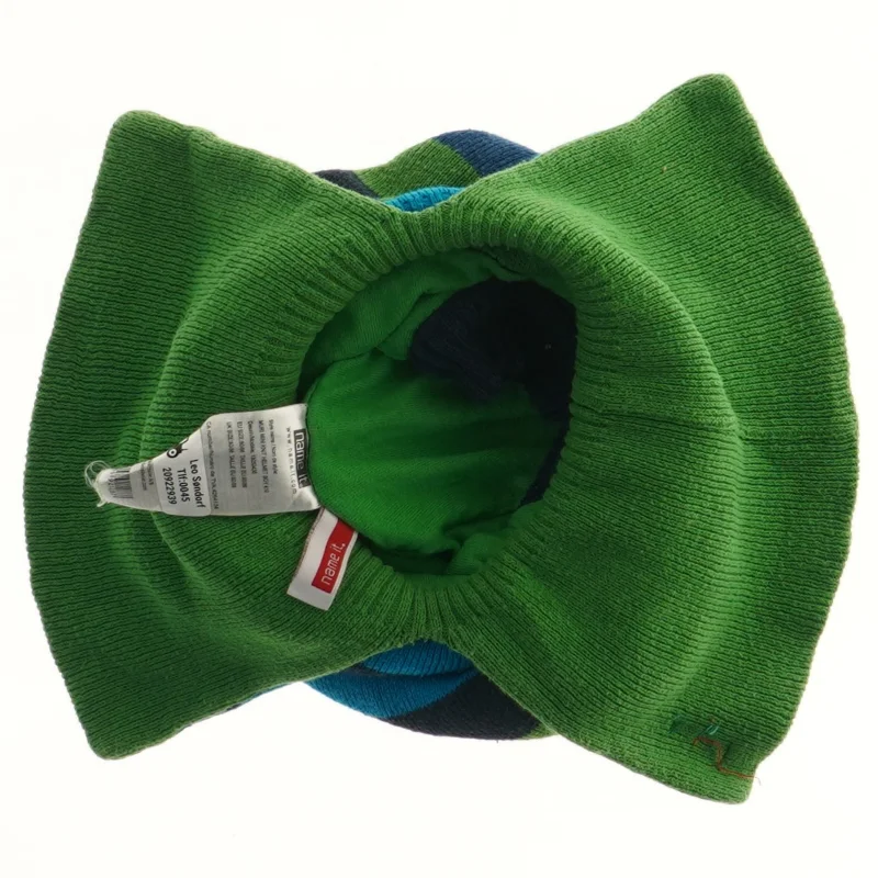 Strikket elefanthue fra Name It (str. 86)