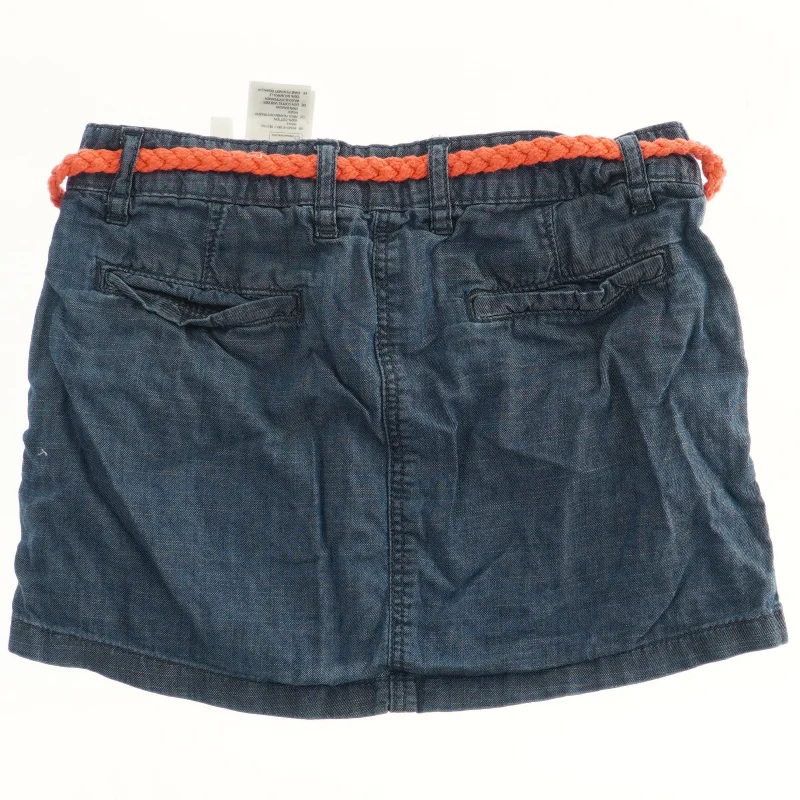 Jeans Nederdel med Flettet Bælte (str. 134)